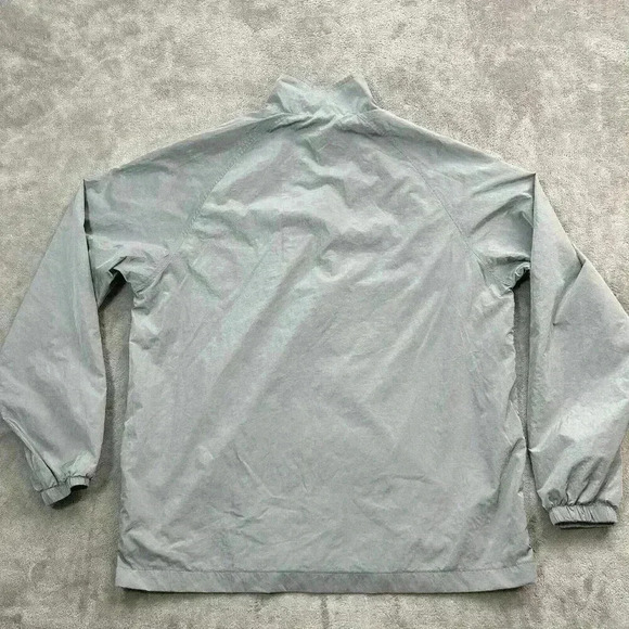ALPHALETE Jacket Mens Large Light Gray Endure Full Zip Windbreaker Nylon Workout - Picture 7 of 7